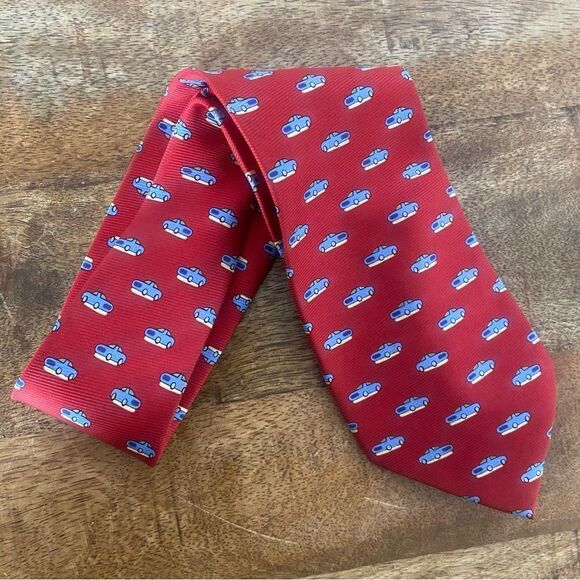 bella moda Other - Vintage blue car sedan silk neck tie Bella Moda Italy
